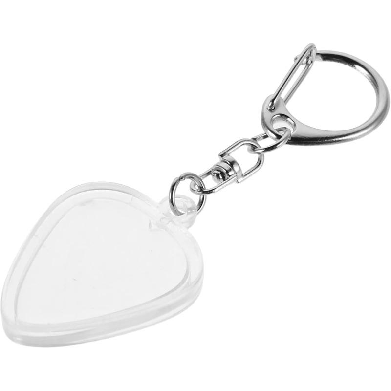 Transparent Pick Box, Pick Keychain, Guitar Pick Box, Acrylic Pendant, Storage Pendant, Guitar Pick Storage Pendant, Small Size, Suitable for Musicians To Carry Around