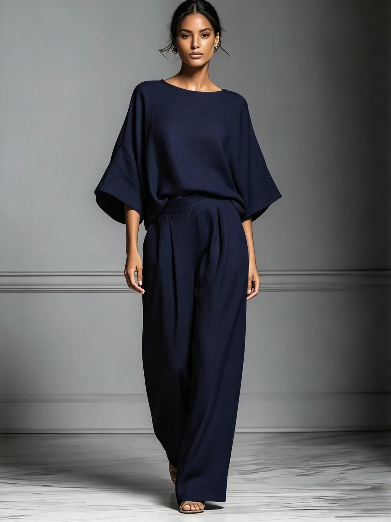 Women's 2026 Summer Bell-Sleeve Loose Clothing Set, Elegant Casual Trendy Outfit for Daily Wear Women's 2026 Summer Bell-Sleeve Loose Clothing Set, Elegant Casual Trendy Outfit for Daily Wear