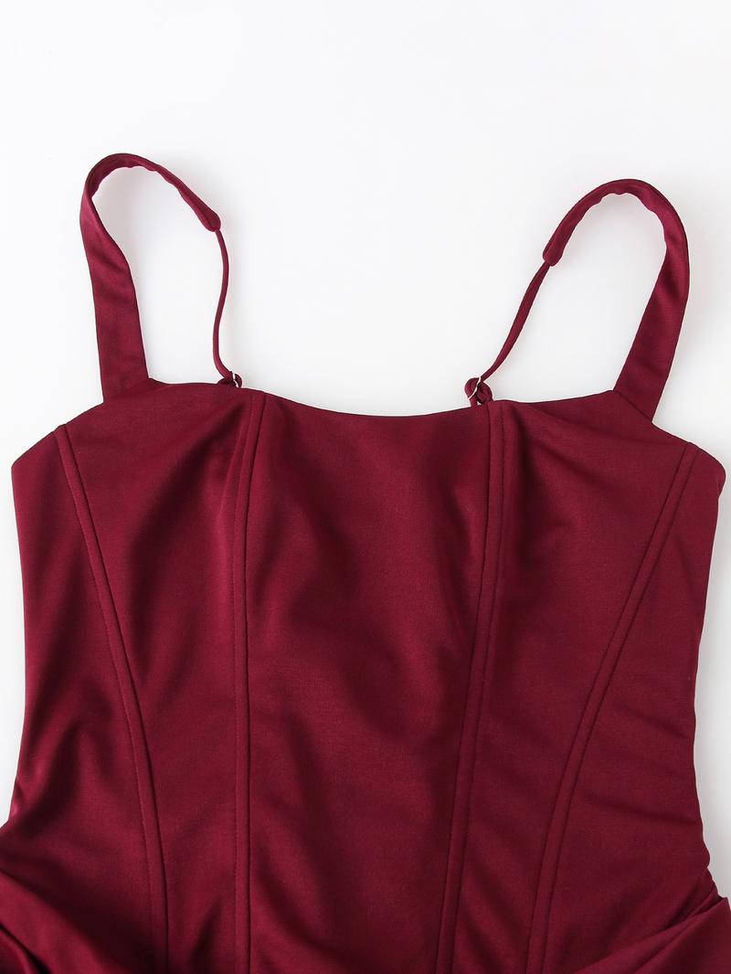 Elegant Corset Evening Dress Women Sleeveless Maxi Gown Formal Wear Formal Events Special Occasions Wedding Guest Party Dress