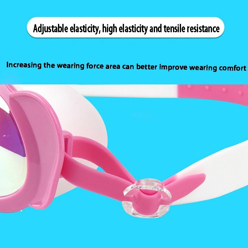 Swimming Goggles with Nose Clip & Earplugs, Waterproof Anti-fog HD Swimming Goggles, Swimming Equipment for Pool Beach Summer