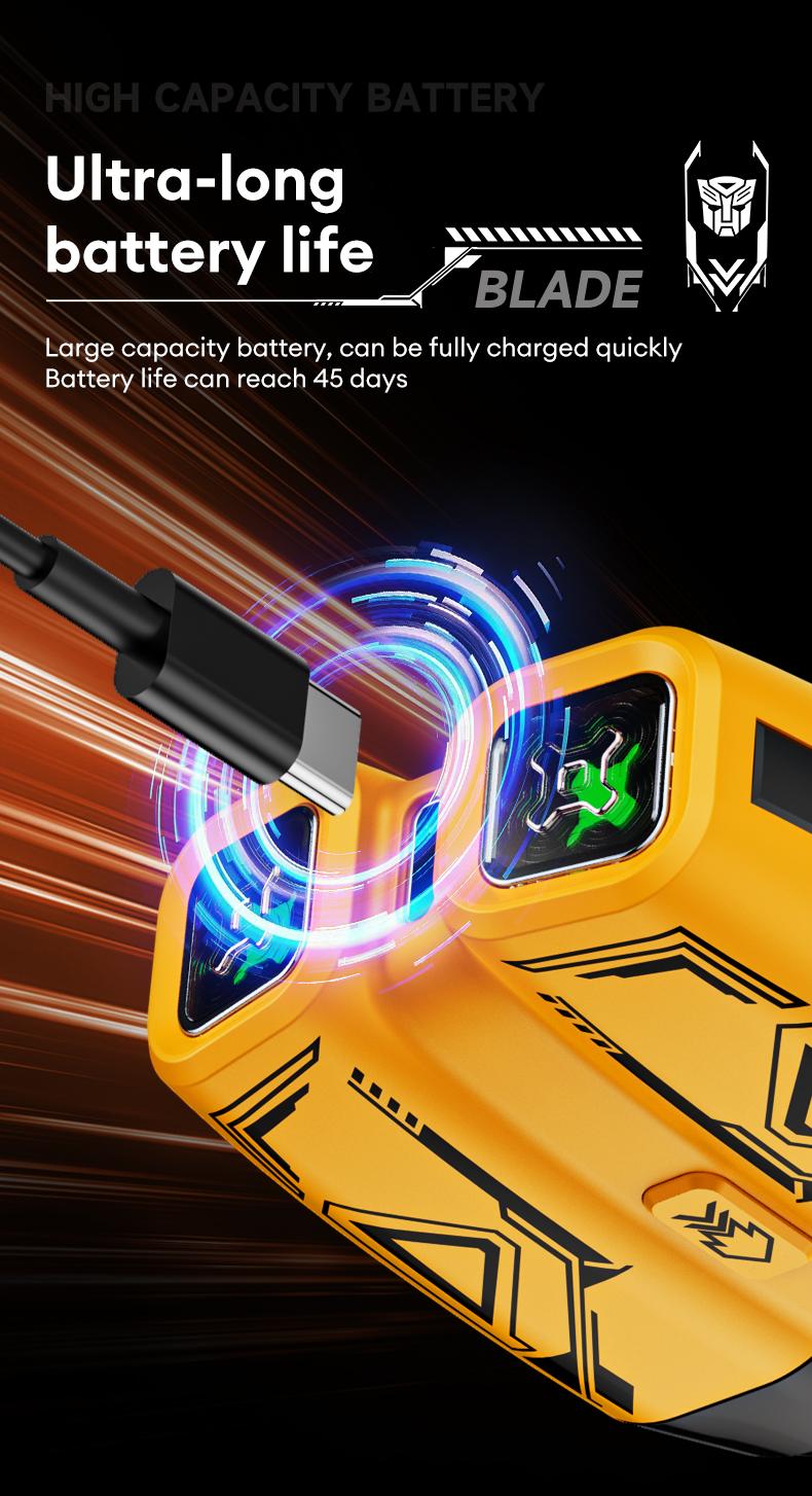 TRANSFORMERS Mini Shaver, 360° Floating Head, Dual-Arc Blade Net, Portable & Waterproof, Ultra-Long Battery Life, Best Gift
