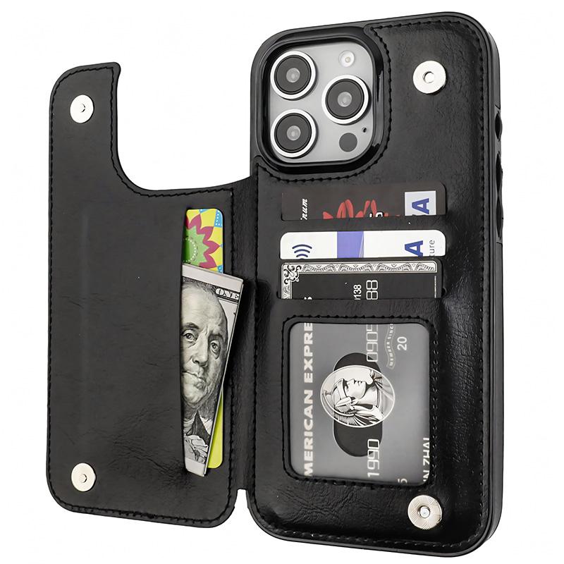 Trendy Creative Unique Retro Western Cowboy Pattern  Holder Wallet Aesthetic Pattern Black Casing For iphone 16 15 14 13 12 PRO PLUS MAX PU Leather Stylish Gift Shockproof Protection Anti-Drop Protective Protector Phone Cases Shell Cover