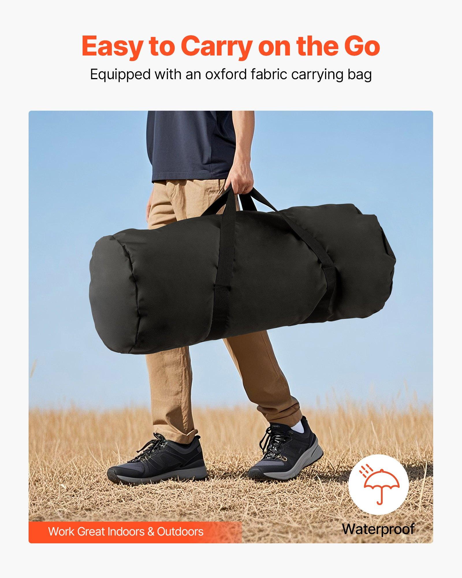 VEVOR 6.56 ft Portable Vocal Booth Recording Booth with Travel Bag for Voiceovers