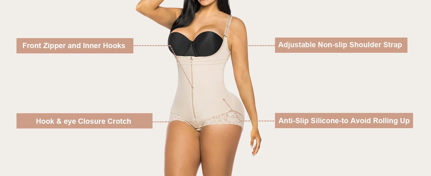 YIANNA Fajas Colombianas Shapewear for Women  Tummy Control Shapewear Butt Lifter Bodysuit SpringStatements