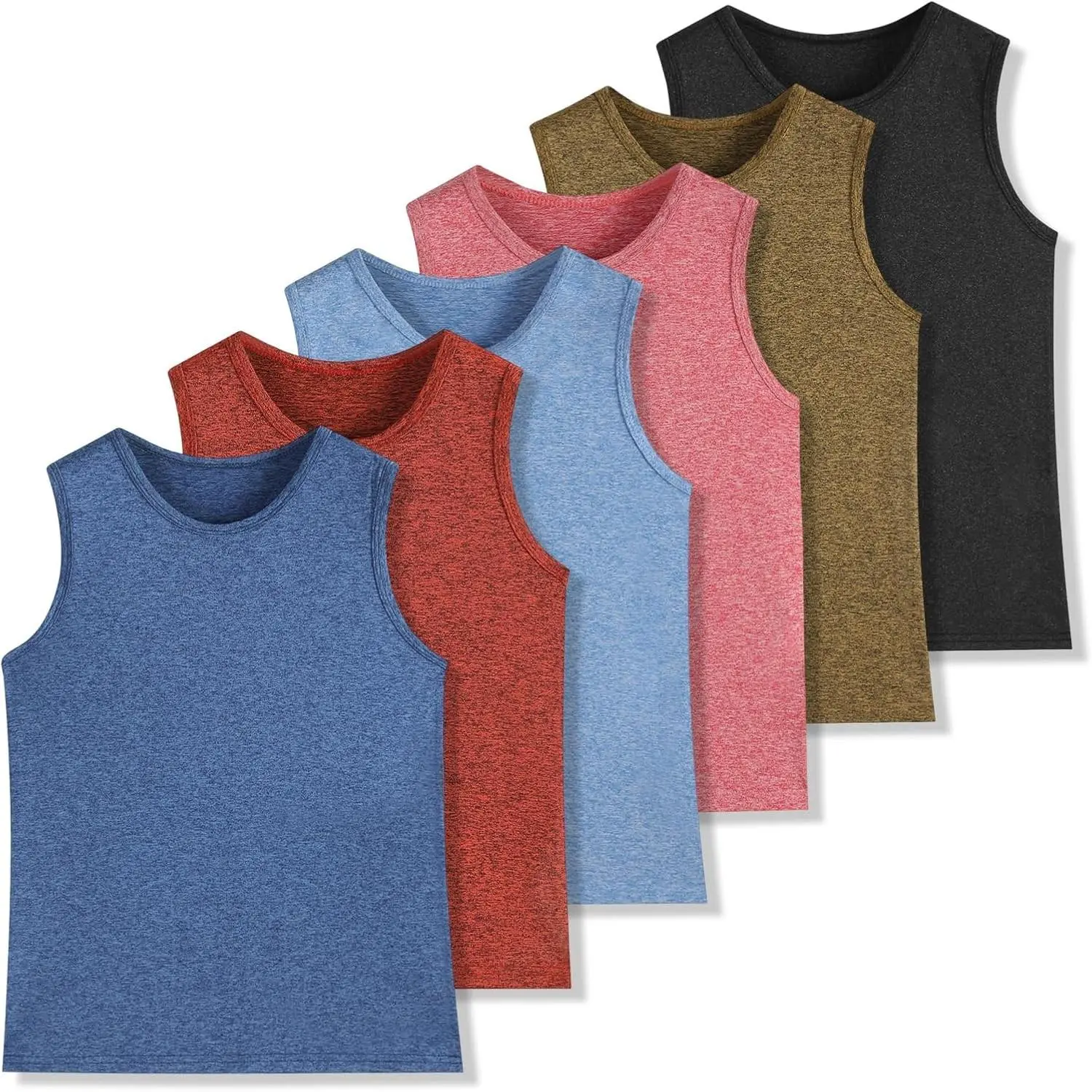 Heather Black/Yellow/Red/Sky Blue/Orange/Blue