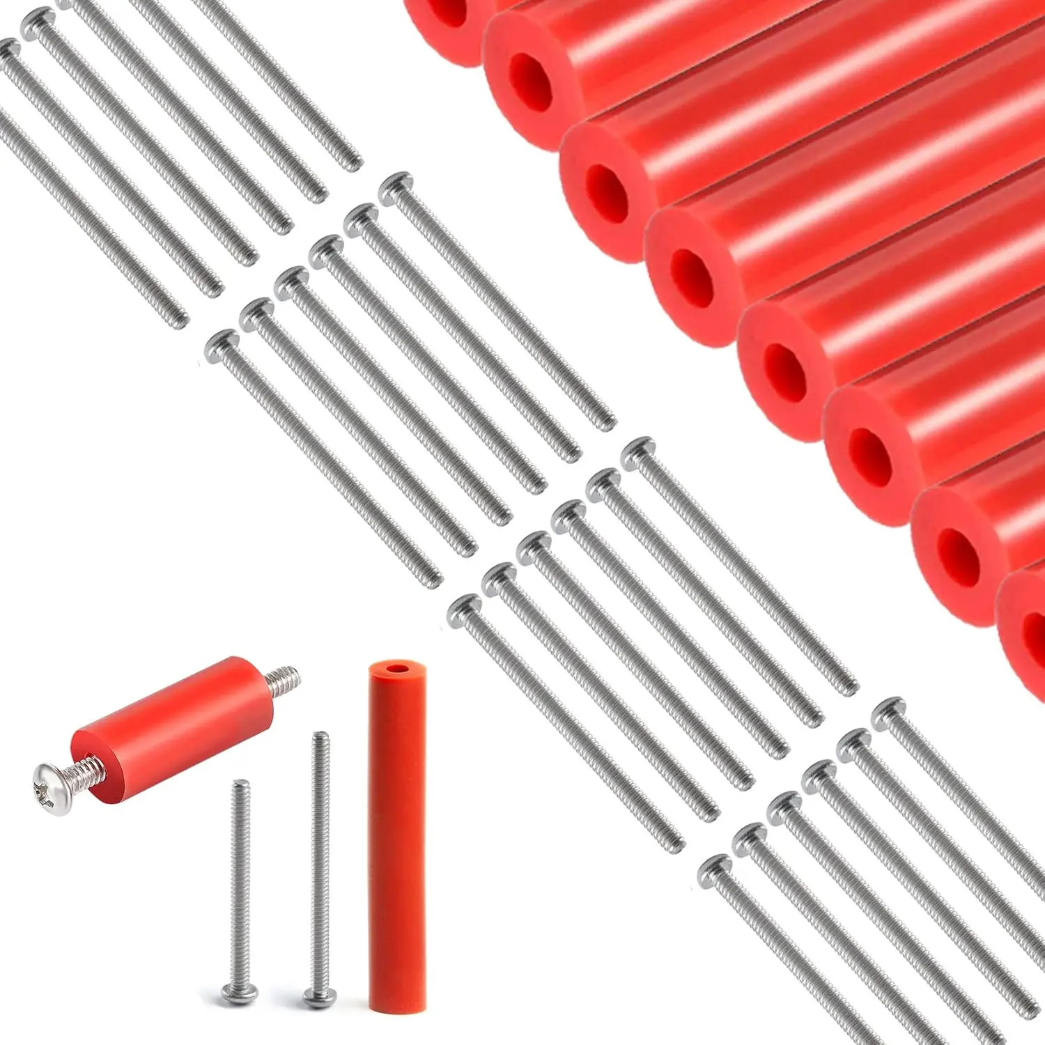 Outlet Spacers - Electrical Outlet Box Extender Kit by  - Electrical  and Receptacle Spacers 22 Pack (6 Tubes and 16 Screws)