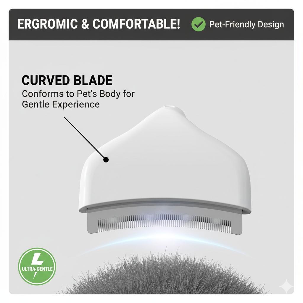 Cat Grooming & Deshedding Tool – One-Click Hair Removal Dematting Comb for Cats Grooming Brush