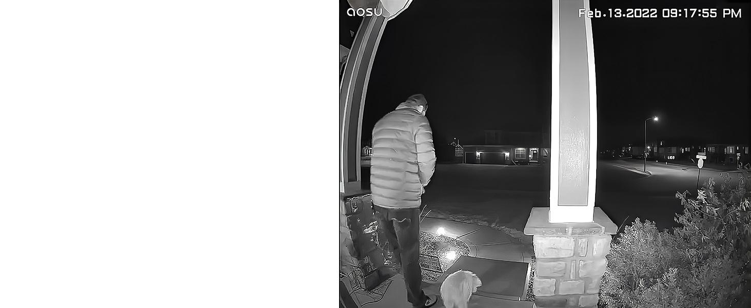 AOSU Doorbell Camera Wireless, 5MP Ultra HD, No Monthly Fee, Triple Motion Detection Video Doorbell with Homebase, Enhanced (2.4/5 GHz) WiFi, 180-Day Battery Life, Work with Alexa & Google Assistant