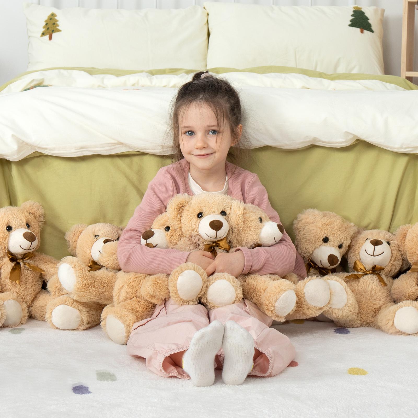 MaoGoLan Bulk Teddy Bear Baby Shower, 10 Packs Small Teddy Bear Stuffed Animals in Bulk,13.5" Small Stuffed Bears Plush for Wedding,Birthday,Christmas, Party Decorations, Valentine's Day  #BlackFriday #Christmas