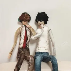 28cm Death Note Light Yagami L Lawliet Posable Plush Dolls With Wire Frame Abstract Stuffed Figures Anime Collection Decor Gift