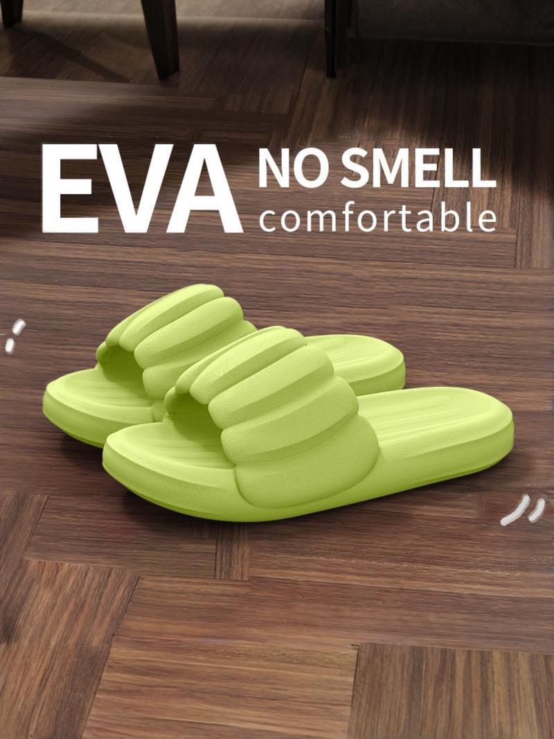 Women's Eva Flat Non-Slip Bath Slippers, Soft Indoor Outdoor Casual Shoes, Unisex Comfortable Home Footwear, Simple Style, Soft Sole Slippers, Lightweight Slippers