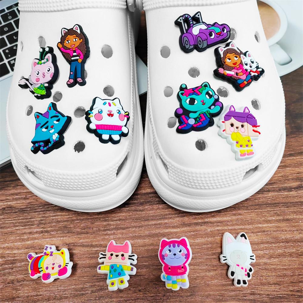 14-Piece Cartoon Series Shoe Charms For Bubble Slides Clogs Sandals,PVC Shoe Decorations Accessories Buckle For Christmas Birthday Gifts