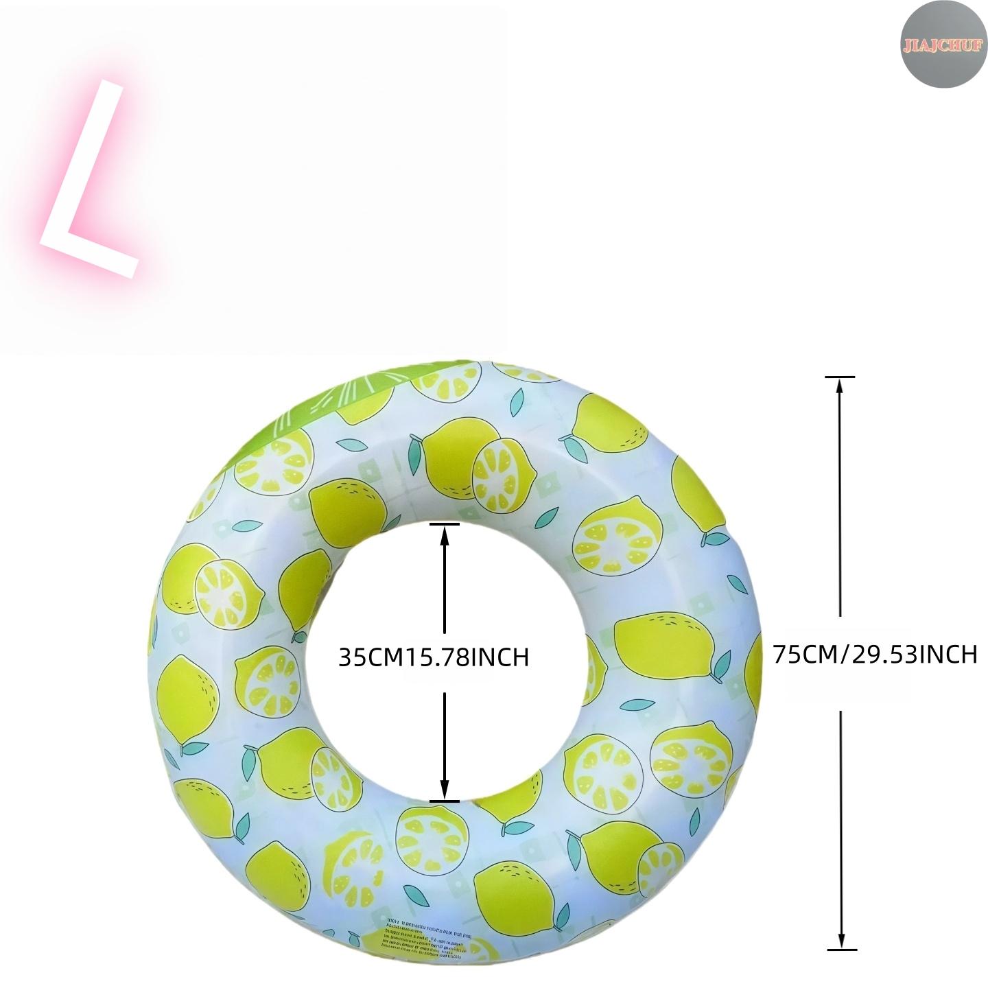 Vibrant Slice Inflatable Pool Float, Transparent Buoyancy Swim Ring for Summer Beach Photos, Kids & Teens Fun Swimming Tube, Portable Water Party Toy