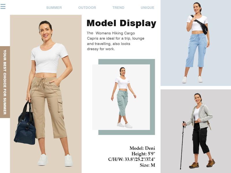 YSENTO Women's Cargo Pants  Plus Size Outdoor Lightweight Capris Casual Trip Loose Shorts Summer Style Moms over 30 Comfy wear ootd Bottoms Basic Pink  #SpringFresh