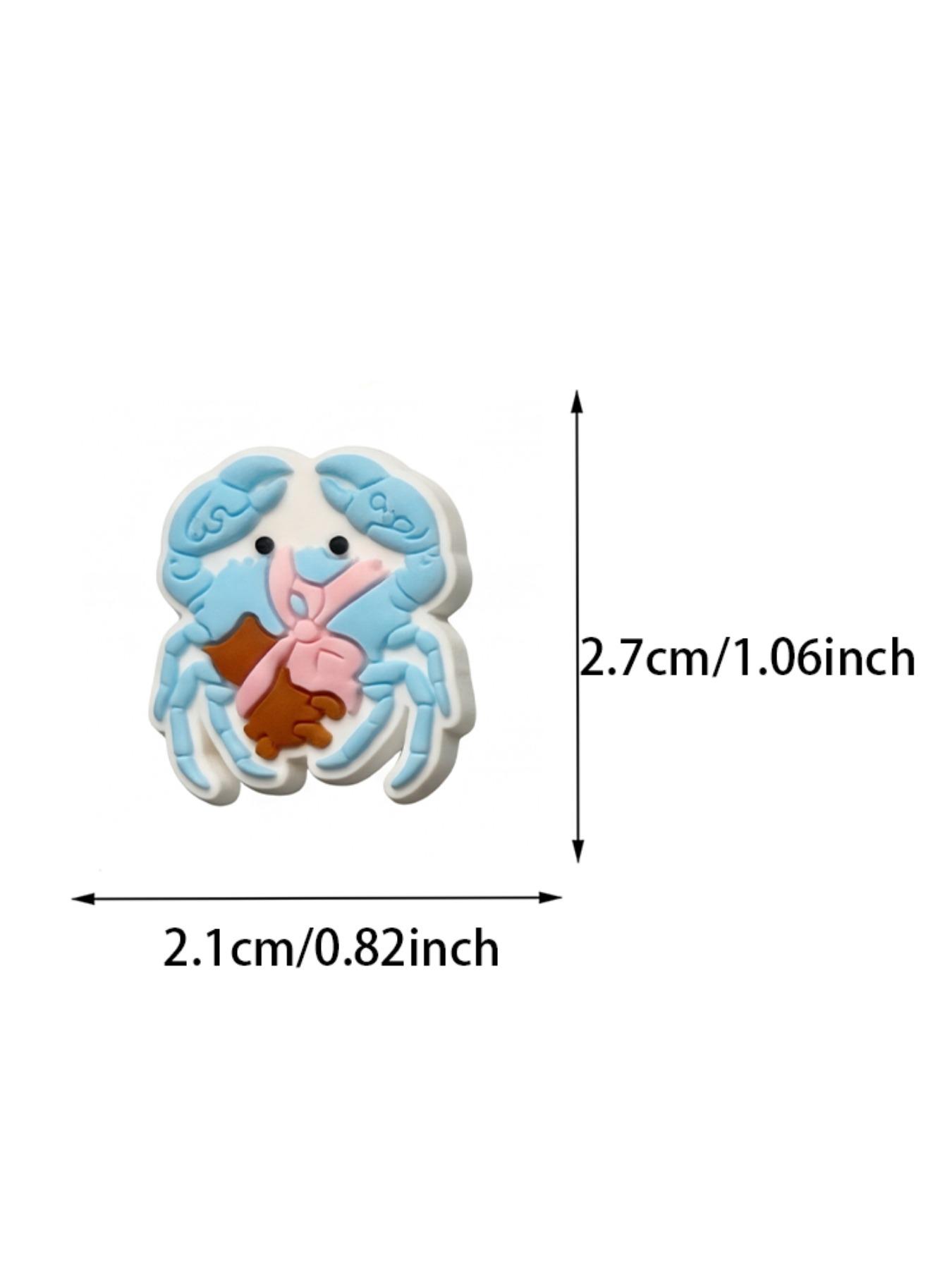 12 Pcs Blue Ocean Summer Series Shoe Accessories, Buckle Decor for Flat Shoes, High-Quality, Perfect Gift