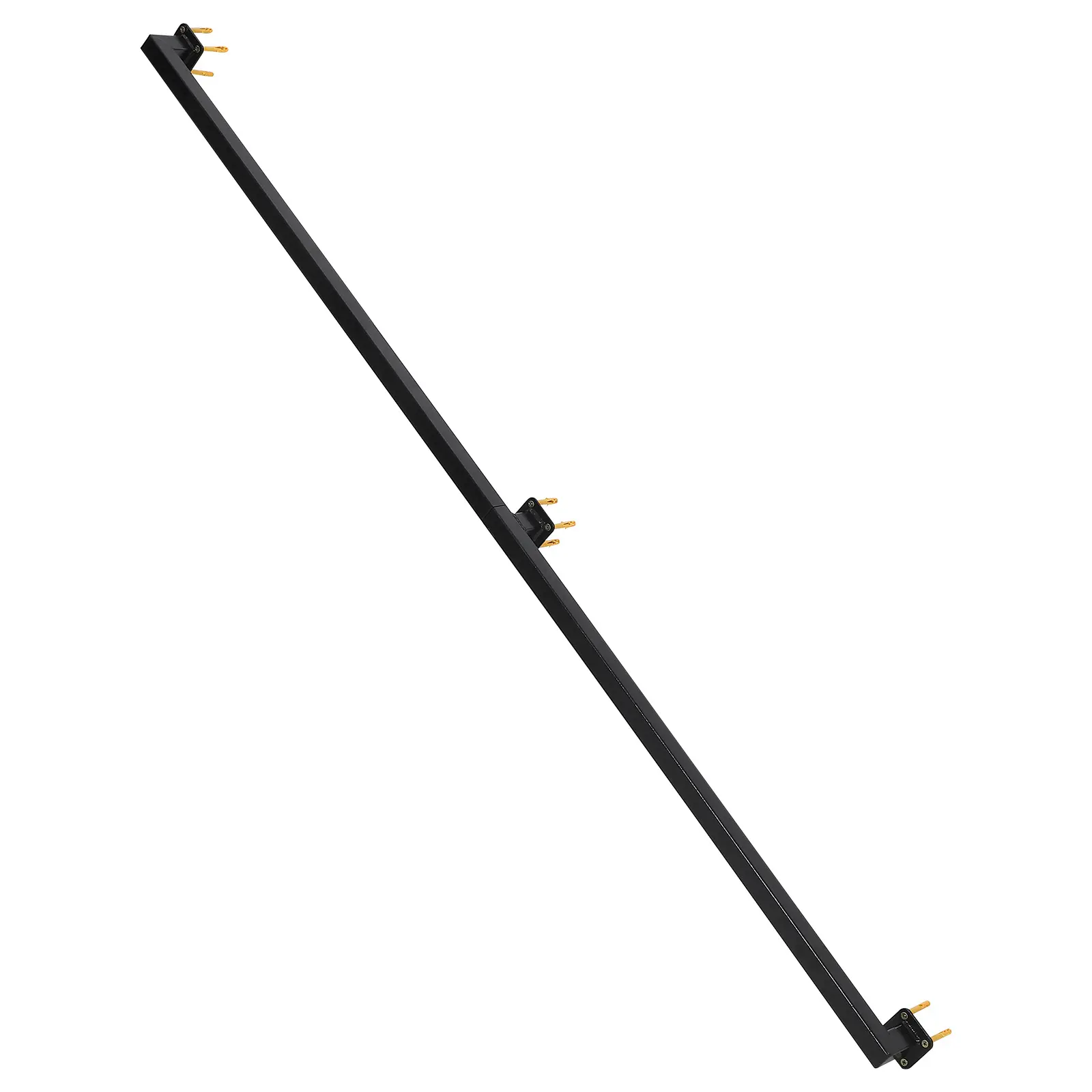 6FT Wall-Mounted Black Metal Stair Railings, 500 lbs Capacity, Modern Industrial Design, Indoor/Outdoor for Loft Porch Deck Staircase