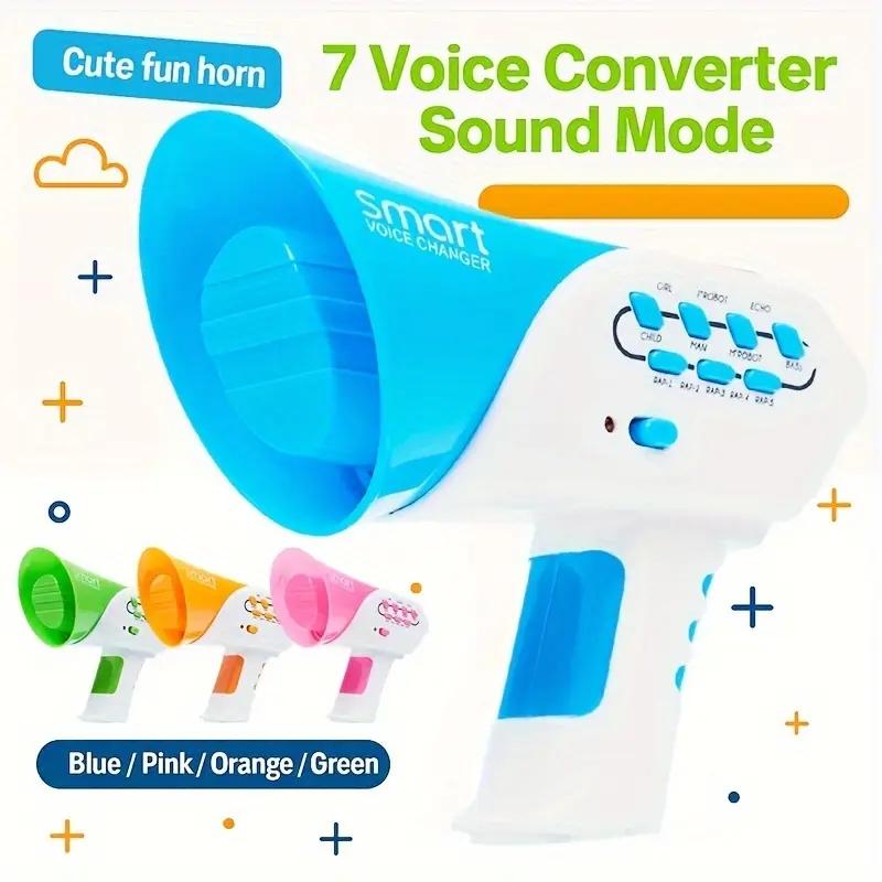 Kids' Voice-Changing Prank Toy, Mini Multi-Sound Speaker, Fun Amplifier with Various Sound Effects. Perfect Holiday, Christmas, and Birthday Party Gift. Ideal for Scene Parties, Birthday Gatherings, Yard Activities, Requires 3 Batteries(Not Included).