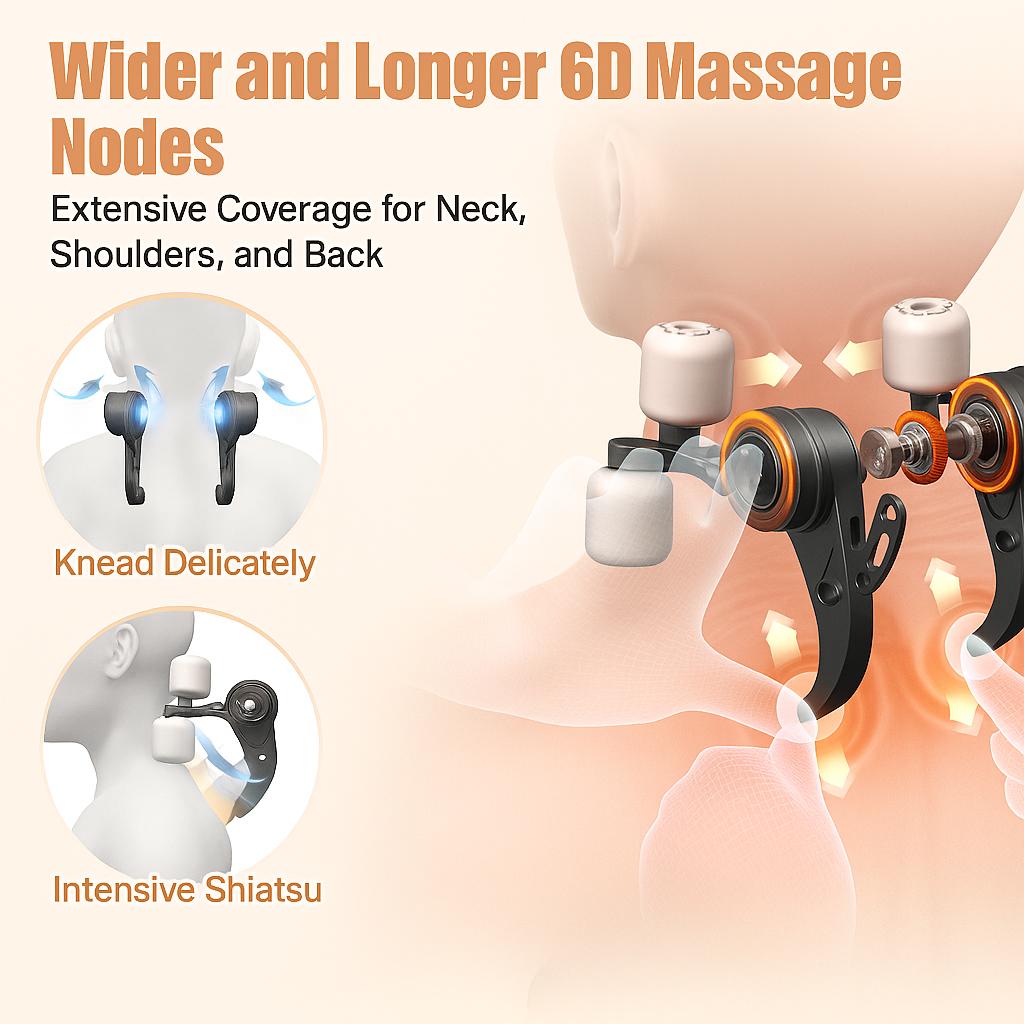 MASGRE Cordless Neck and Shoulder Massager with Heat – 6D Deep Kneading Electric Massage Pillow for Neck, Back, Legs, and Full Body Relaxation – Perfect for Home, Office and Car. Gifts for Black Friday and Christmas MASGRE Cordless Neck and Shoulder Massager with Heat – 6D Deep Kneading Electric Massage Pillow for Neck, Back, Legs, and Full Body Relaxation – Perfect for Home, Office and Car. Gifts for Black Friday and Christmas