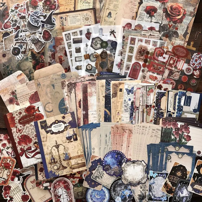 Journal Decoration for Planners Scrapbooking Handmade DIY Craft Embellishments for Travel Journals Notebook Diary Photo Albums Bullet Journals Cute Decorative Stickers Paper Flowers Ribbons Bows and W