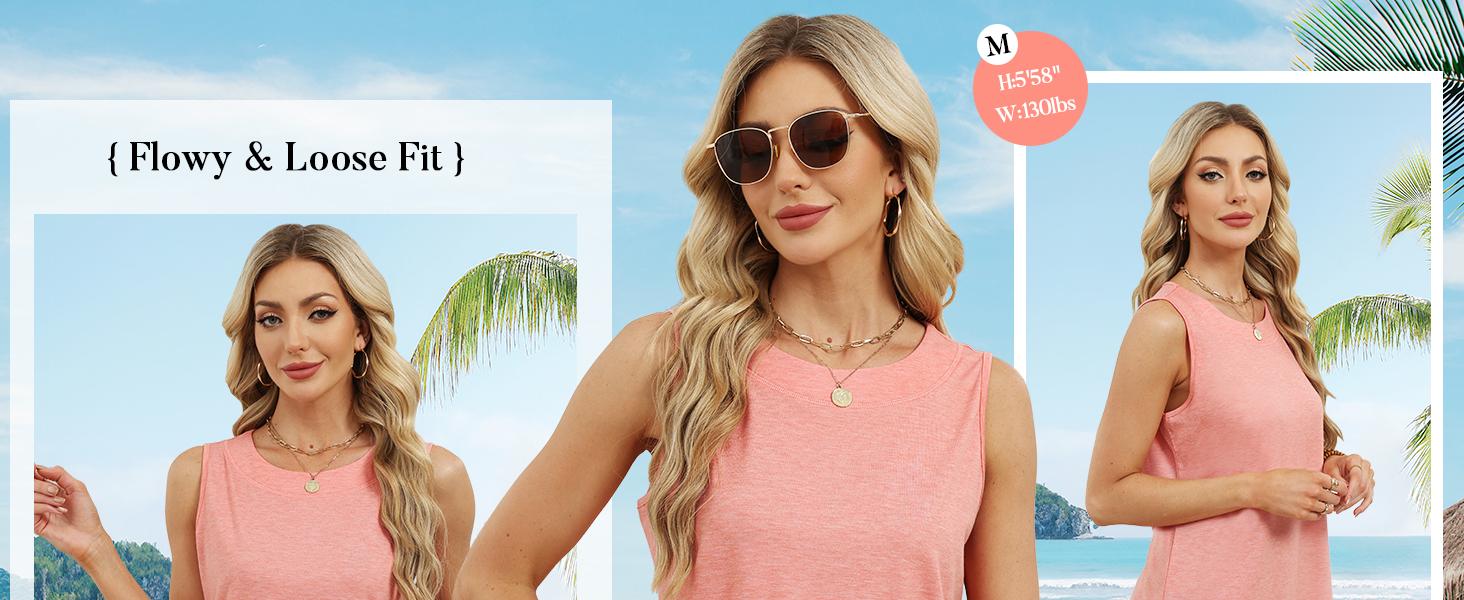 WIHOLL Tank Tops for Women Summer Outfits 2026 Crewneck Spring Casual Sleeveless Shirts Blouses Clothing WIHOLL Tank Tops for Women Summer Outfits 2026 Crewneck Spring Casual Sleeveless Shirts Blouses Clothing