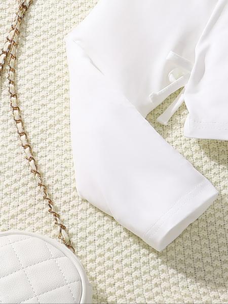 Girls' Letter Print Long Sleeve Top & Army Cargo Pants Set, Clothes, Casual Fall Winter, Fitted Woven Fabric, Daily Wear