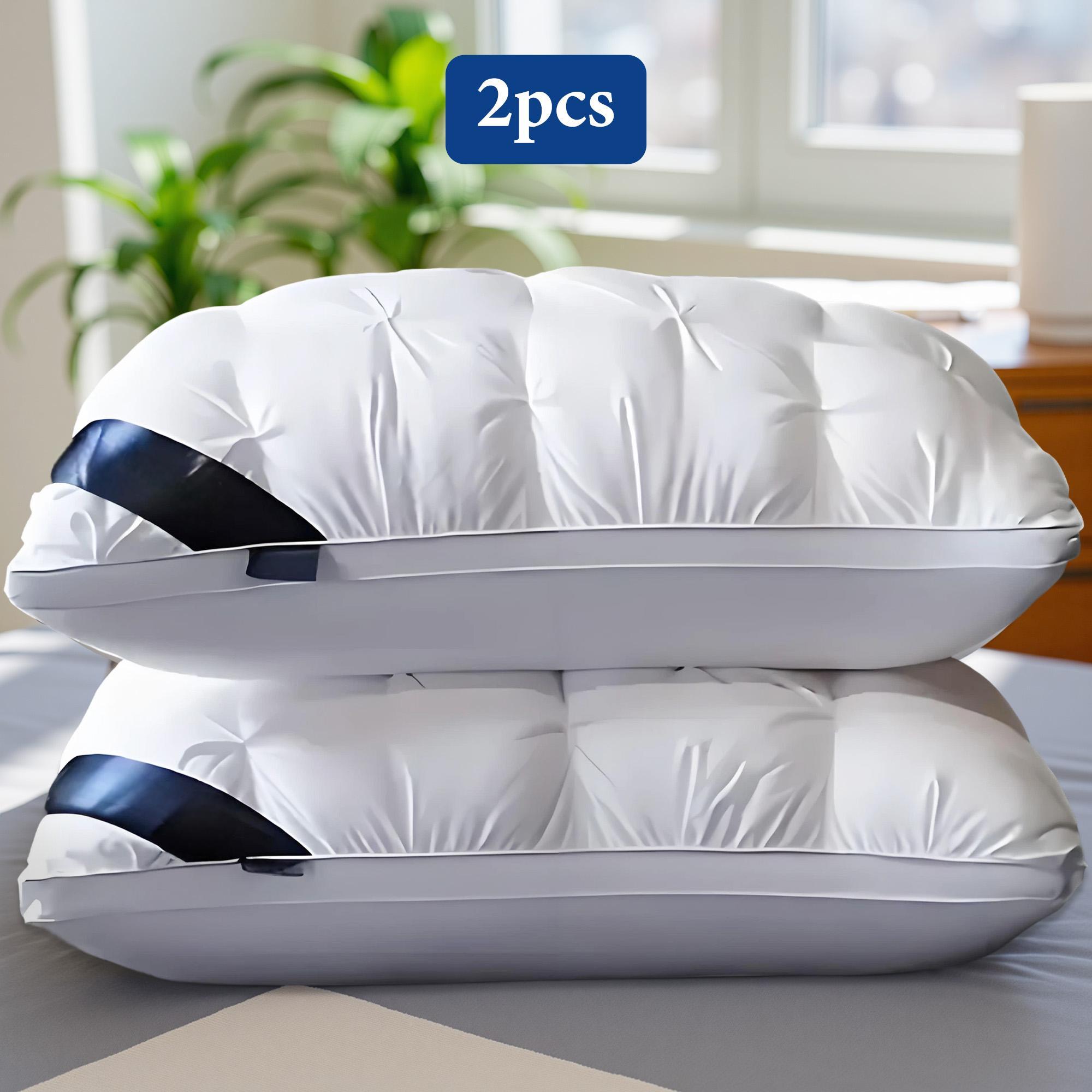 Raybee Pillows Queen Size Set of 2 - Luxury Hotel Quality Pillows for Sleeping, Bedding for Back, Stomach or Side Sleepers, Machine Washable, Comfortable for Quality Sleep - White 【Black Friday】