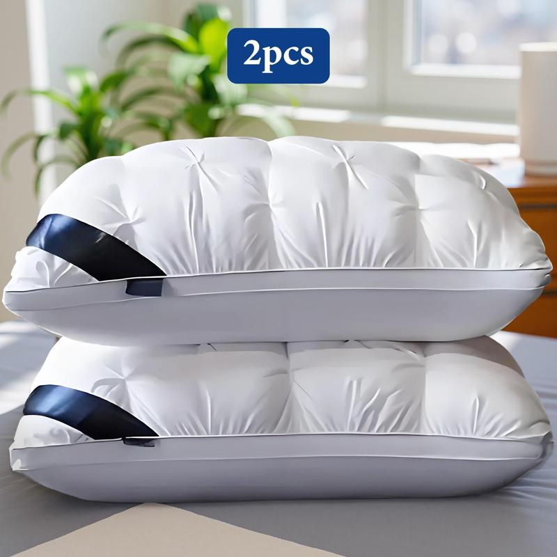 Raybee Pillows Queen Size Set of 2 - Luxury Hotel Quality Pillows for Sleeping, Bedding for Back, Stomach or Side Sleepers, Machine Washable, Comfortable for Quality Sleep - White 【Black Friday】