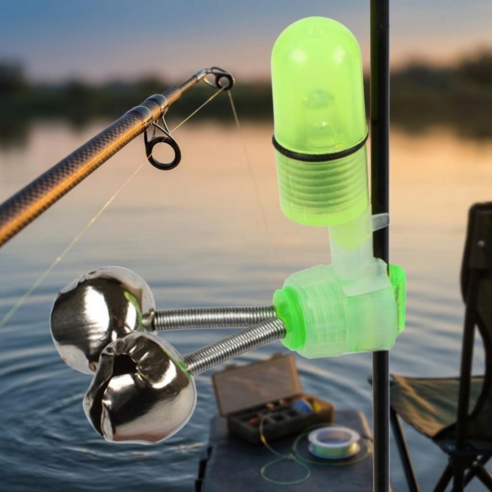 High Sensitivity LED Bite Alarm with Night Glow, Spiral Lock Rod Tip Design, Portable Fish Detector Alert, Professional Fishing Gear Upgrade Tool for Night Sea and River Fishing