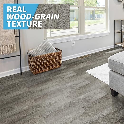 10Pcs Luxury Wood Grain Self - Adhesive PVC Flooring, Detachable Vinyl Floor Stickers, Kitchen Floor Tiles, Bedroom Floor Decoration Stickers, Self - Adhesive Flooring, Indoor Floor Stickers