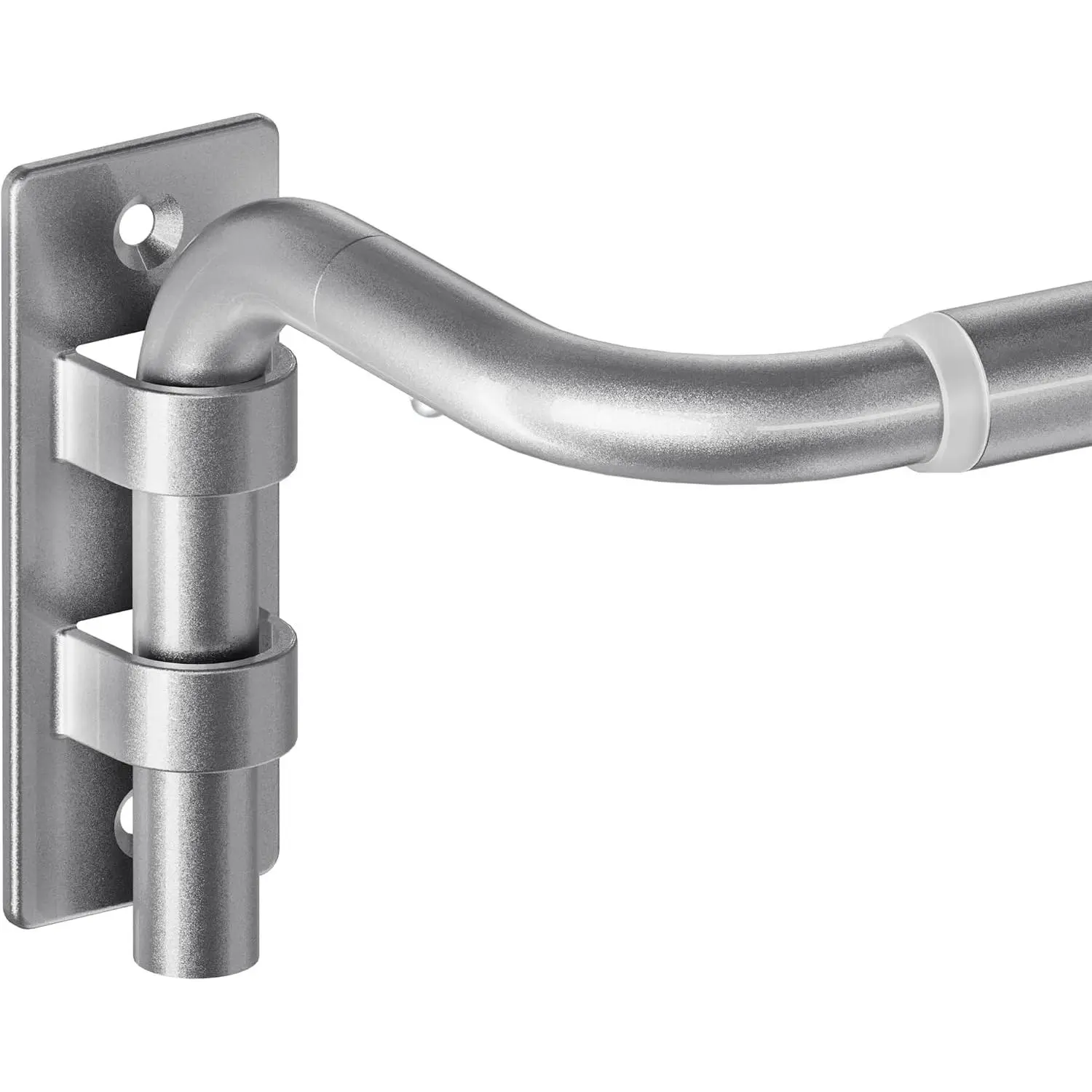 66-120" Wrap Around Rod, Quick Change, Silver| Blackout Rod, Block Light for Sleep, Flexibly Length to Fit Any Room, No Sagging, Easy to Install