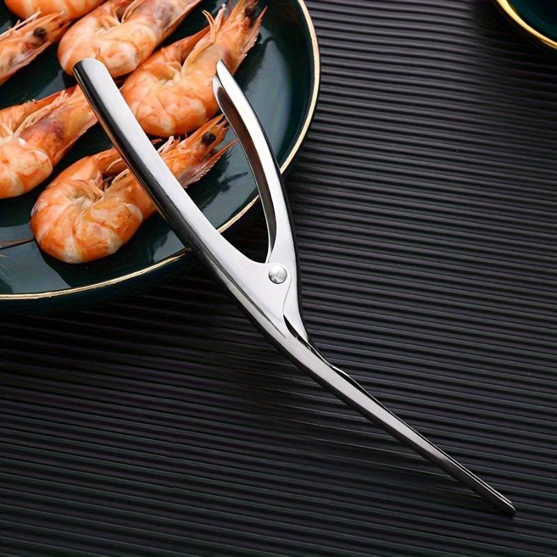 1pc Stainless Steel Shrimp Peeler, Durable Shrimp Shell Remover & Deveiner Tool, Easy to Use Kitchen Gadget to Peel Shrimp & Remove Shrimp Veins Efficiently, Ideal for Seafood Lovers & Home Cooking, Kitchen Utensils Gadgets