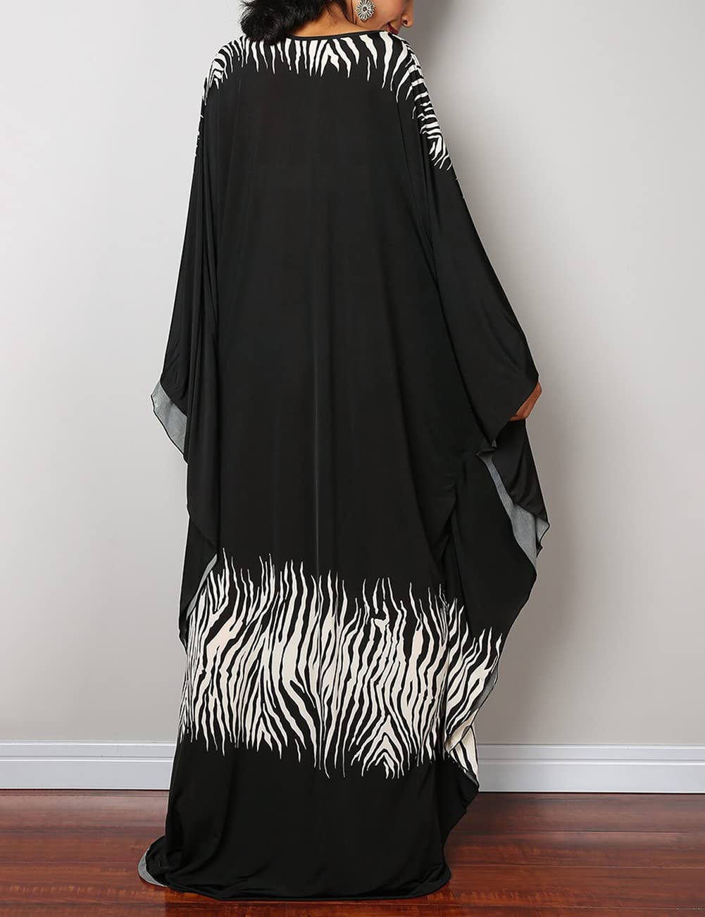 Bsubseach Women Ethnic Print Kaftan  Dress Plus Size Swimsuit Cover Up,Mrs. Roper Kaftan ，Swimsuit，bubu，mumu，Casual Womenswear Boho Caftan Baggy