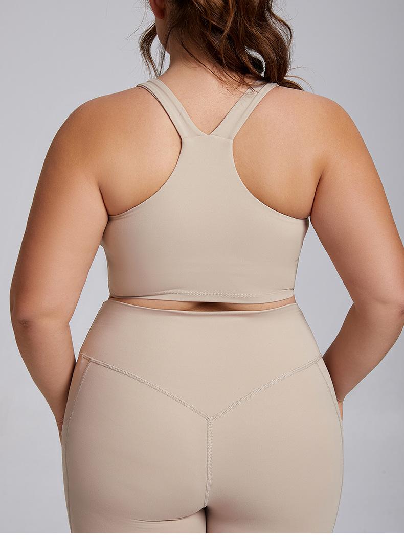 2026 Women's Plus Size 2 Piece Workout Set High Waisted Yoga Leggings with Pockets & Sports Bra