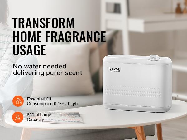 VEVOR Scent Air Machine, 850ml Bluetooth Smart Essential Oil Diffuser, 5000sq. ft Waterless HVAC Scent Diffuser with Cold Air Technology, Aromatherapy Diffuser Machine for Home, Office, Hotel VEVOR Scent Air Machine, 850ml Bluetooth Smart Essential Oil Diffuser, 5000sq. ft Waterless HVAC Scent Diffuser with Cold Air Technology, Aromatherapy Diffuser Machine for Home, Office, Hotel