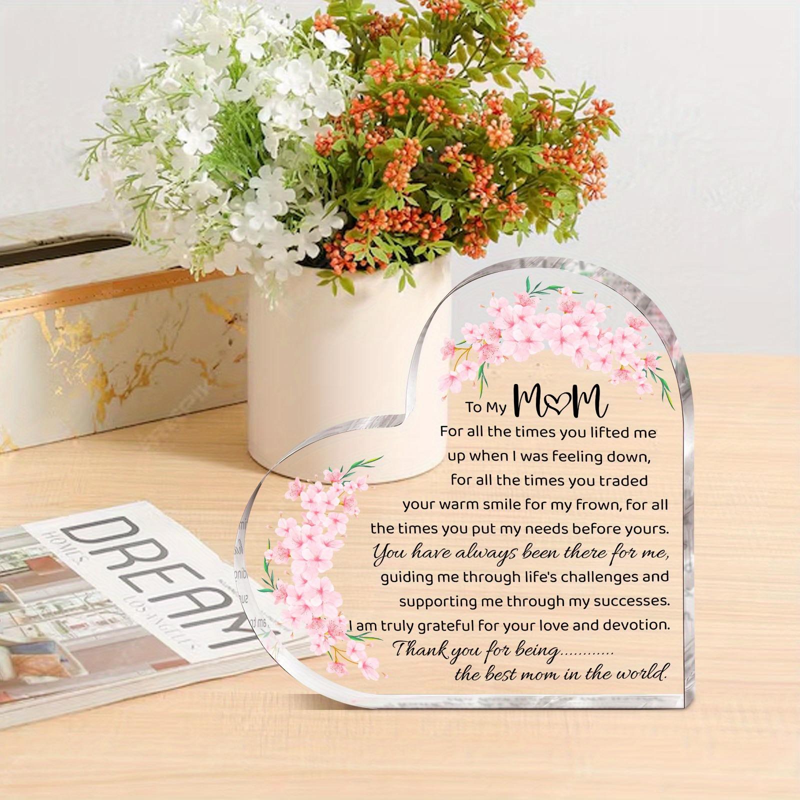 Acrylic Mom Gift, 1 Count/12pcs/set Thank You Gift for Mom, Definition Acrylic Plaque, Desk Signs Ornament for Table Tops, Home Decor