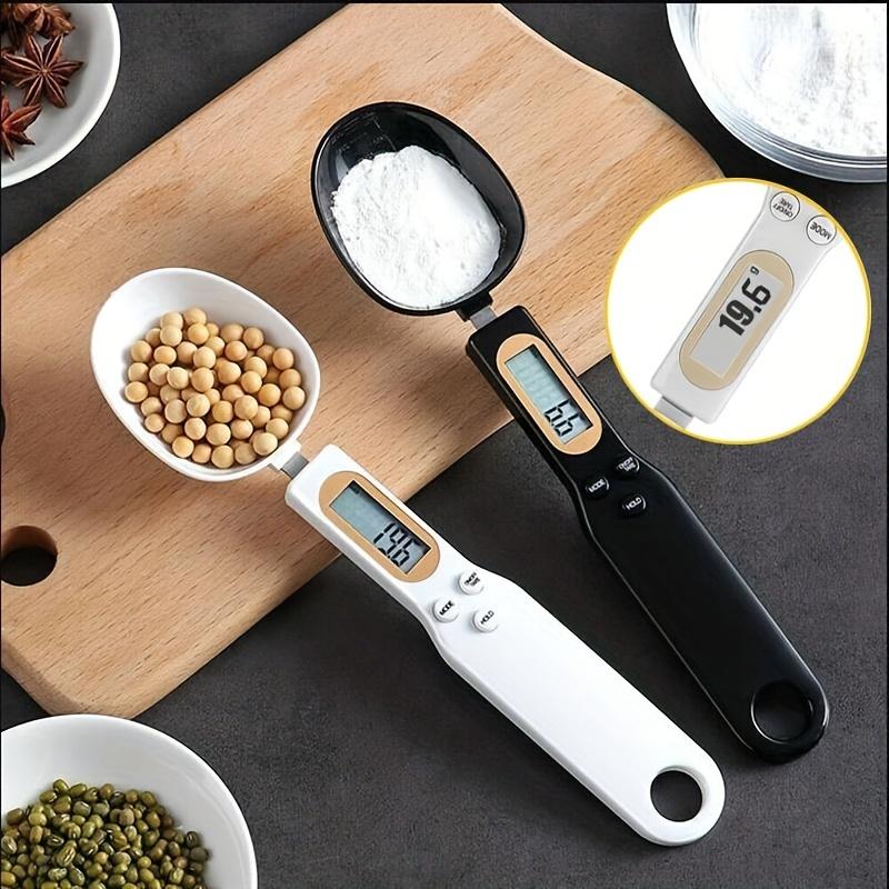 Digital Kitchen Scale Spoon, 1 Count Battery Powered Electronic Food Scale Spoon, Kitchen Measuring Tool for Food Weighing & Portion Control, Utensils, Kitchenware, Cooking, Kitchen Gadgets