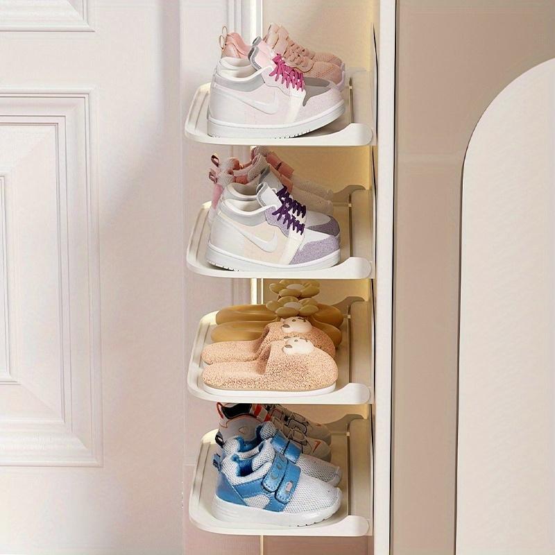 Adhesive Foldable Wall Shelf Set of 3, No-Punch Hanging Shelves for Bathroom, Living Room and RV