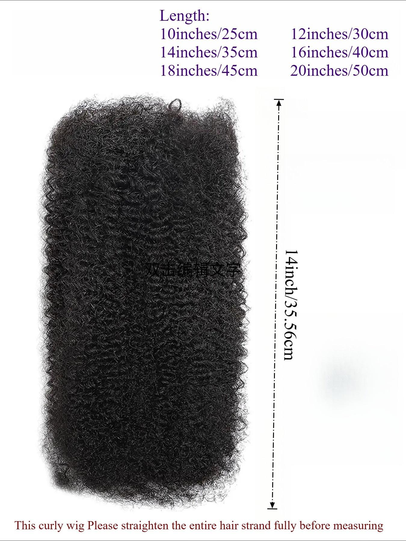 50G Afro Kinky Virgin Human Hair Bulk Unprocessed For Dreadlocks Restoration Mini Twist Braids Tangle Free Breathable Daily Use