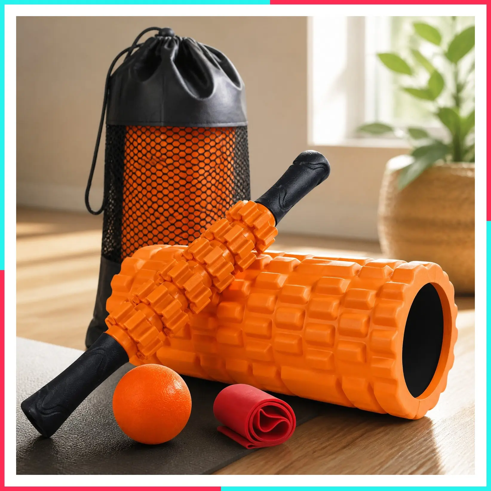 5-in-1 Trigger Point Foam Roller Set for Exercise & Muscle Recovery