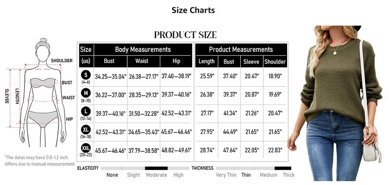 MEROKEETY Women's Winter Fall Long Sleeve Tunic Sweaters 2025 Casual Trendy Crew Neck Waffle Knit Pullover Tops Jumper