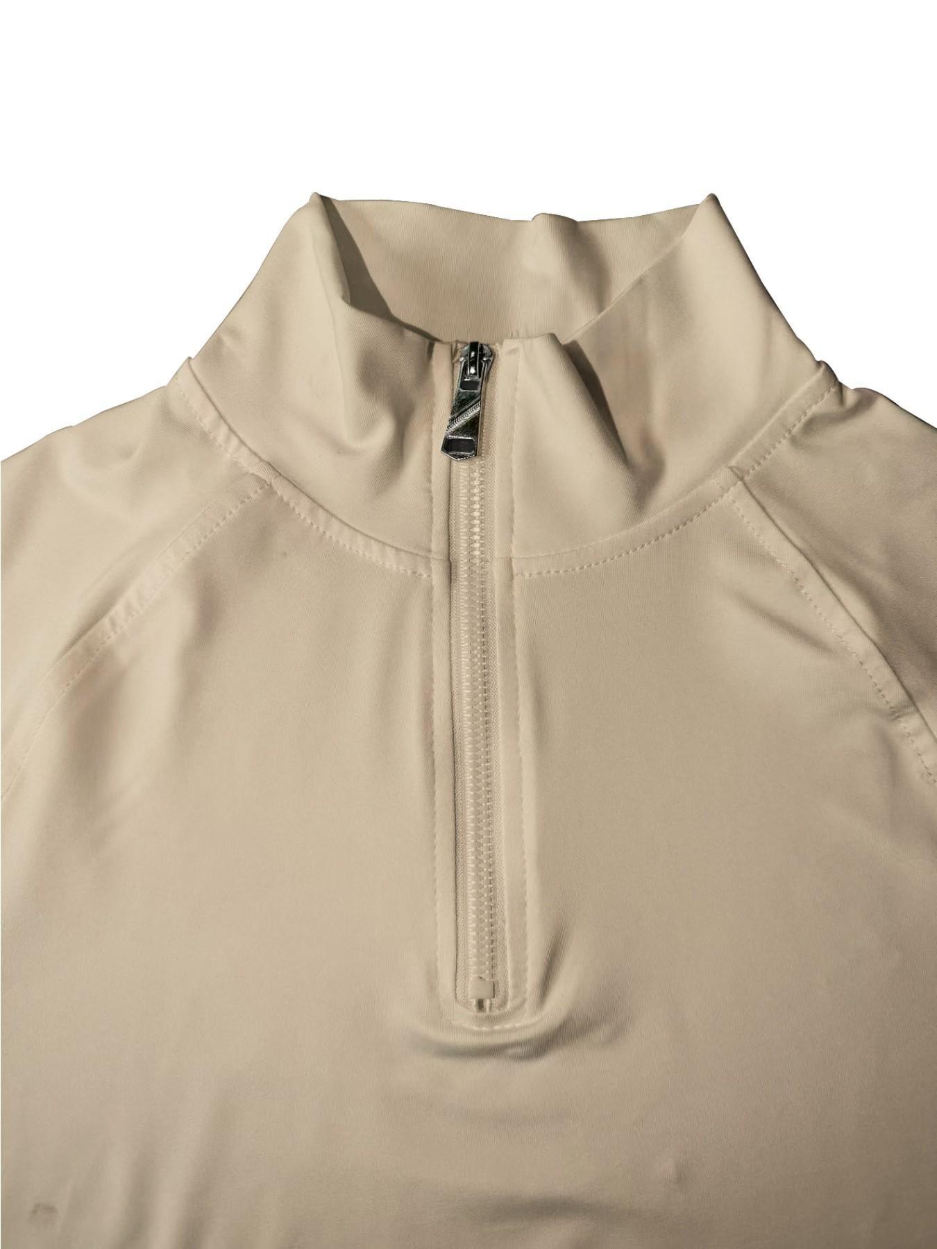 2026tk New Men's Simple Casual Stand Collar Zipper Short Sleeve Summer Tight Top, Sporty Long Sleeve Plain Pattern All Seasons Clothing