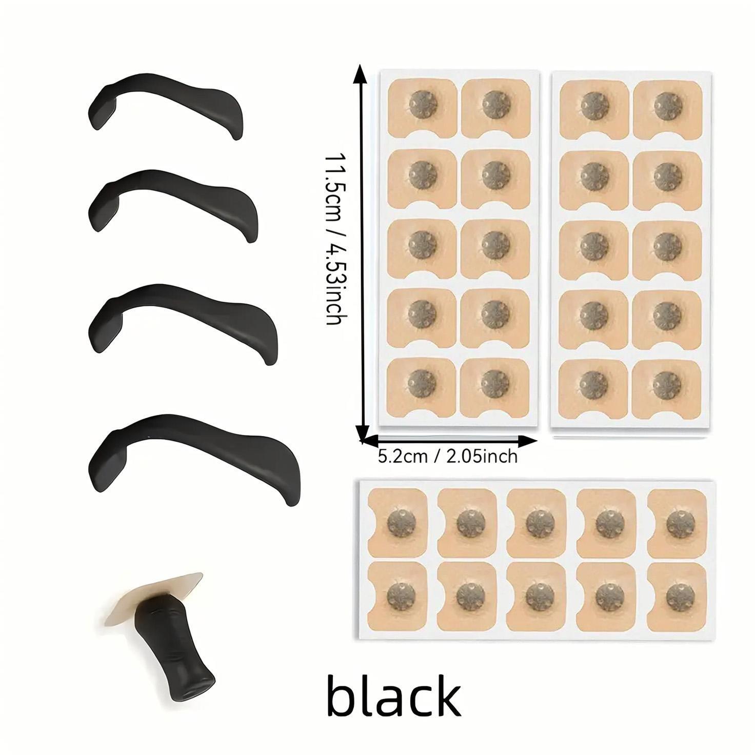 A Nose Clip Kit, 4 Nose Clips + 1 Extractor , Sports Breathing Set, Comfortable Non-powered Breathing Aid, Designed for a Snug Fit on the Nose, Suitable for Sports and Daily Use, Ideal for Outdoor Sports