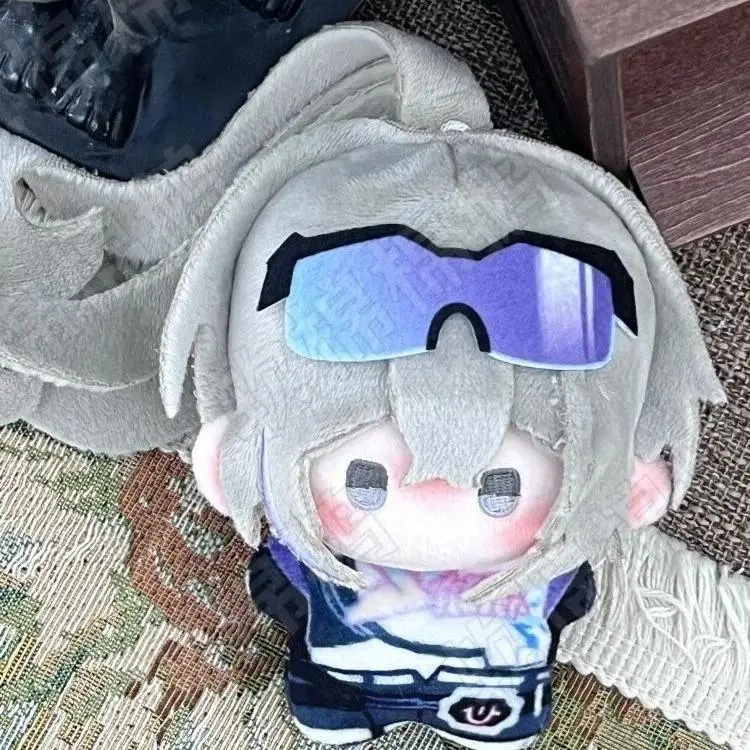 10cm Anime Honkai: Star Rail Silver Wolf Plushie Game Silver Wolf Plush Stuffed Doll Toy Collectible Keychain Pendants Gifts