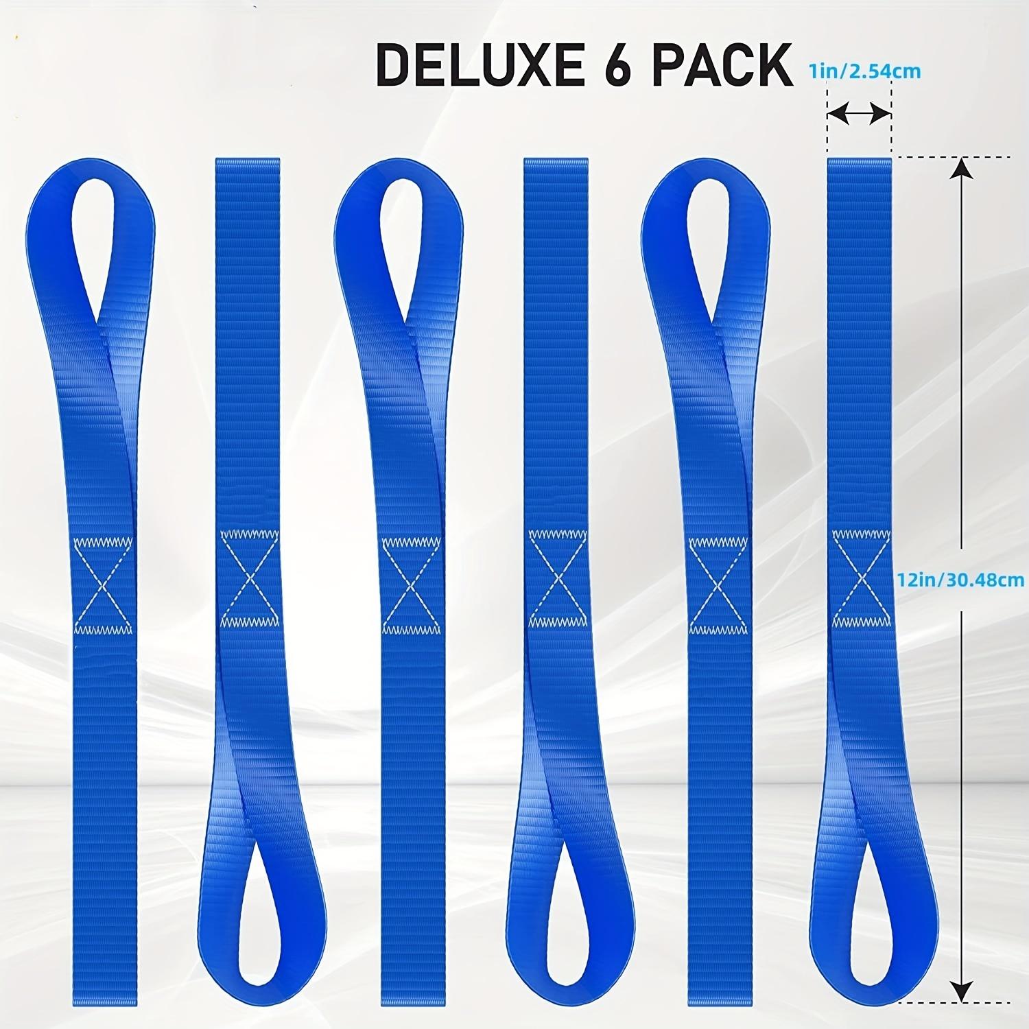 Heavy Duty Soft Loops Webbing Multi-purpose Motorcycle Hook Belt Cart Lanyard Binding Belt Soft Ring Fastening Ribbon