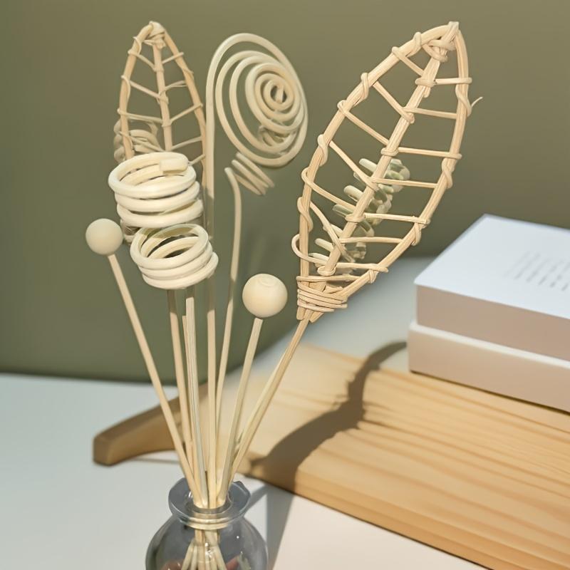 12pcs Original No Fire Diffuser Sticks, Fragrance Bottle Replacement Sticks, Bohemian Home Decor, Suitable for Vases and Centerpieces