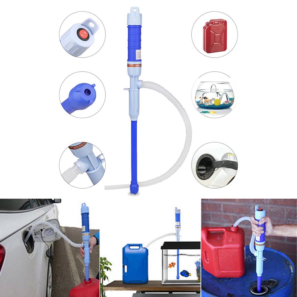 Ancel Portable Electric Fuel and Water Transfer Pump - Battery Powered Liquid Pump for Gas, Oil, and More - for Transferring Liquids Hose