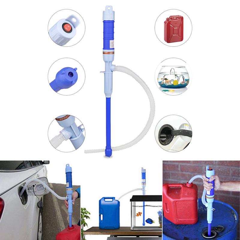 Ancel Portable Electric Fuel and Water Transfer Pump - Battery Powered Liquid Pump for Gas, Oil, and More - for Transferring Liquids Hose