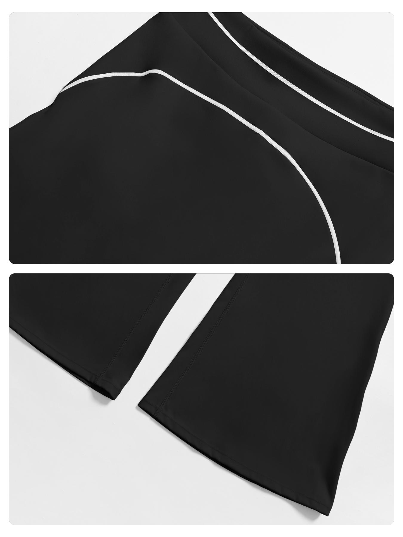 Women's Yoga Set with Dual Shoulder Straps, High-End Feel Sportswear, Running & Exercise, Colorblock Fleece Fabric, High Stretch Sporty