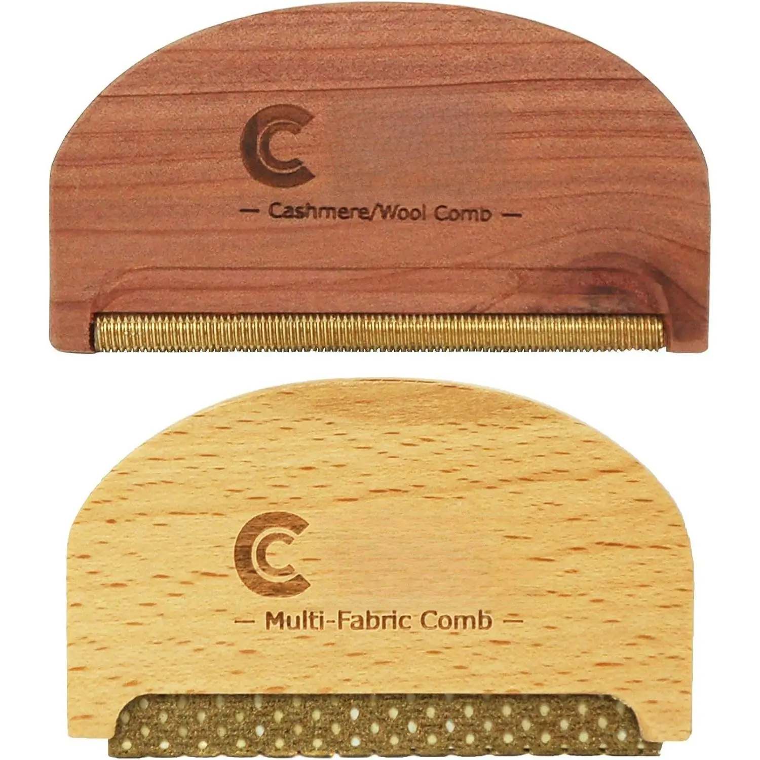 Cedar  Cashmere Comb & Beech  Sweater  Comb Combo Pack ( of Each Type) – Multi-Fabric  Removes Pills, Fuzz and Lint from Garments