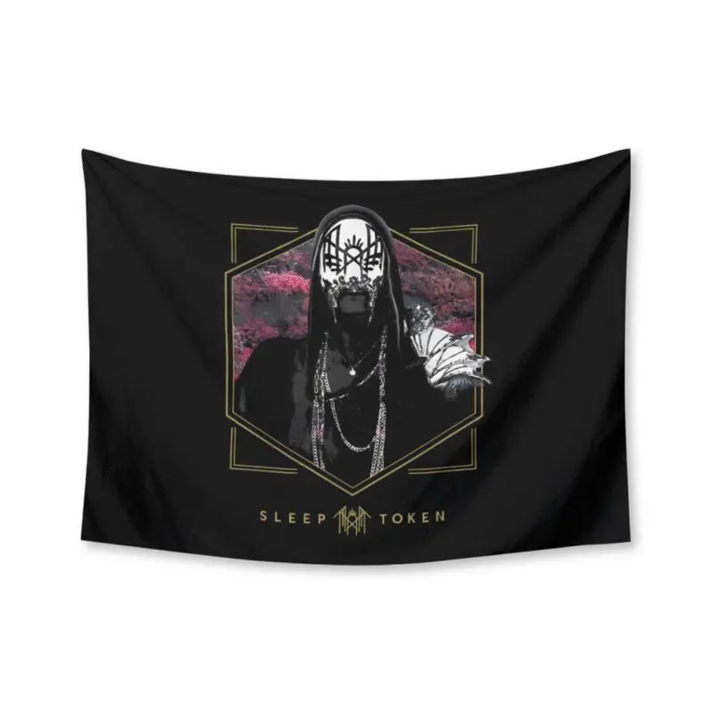 Sleep Token Take Me Back to Eden Music Art Tapestry, 40x30in Lightweight Soft Fabric Wall Hanging Banner, Elegant Tapestries Wall Art Room Decor, Gentle Wash Home Decoration for Bedroom